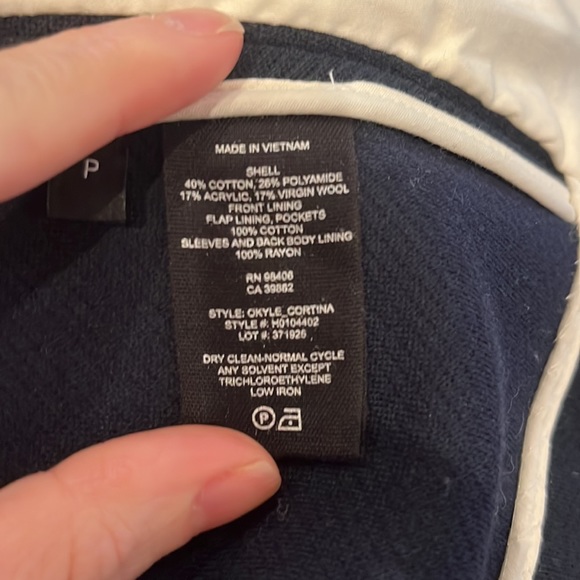 Theory Navy Jacket Size P EUC - Picture 7 of 8